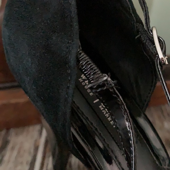 𝅺WHITE HOUSE BLACK MARKET D’Orsay Suede/Patent Heel - Picture 9 of 16